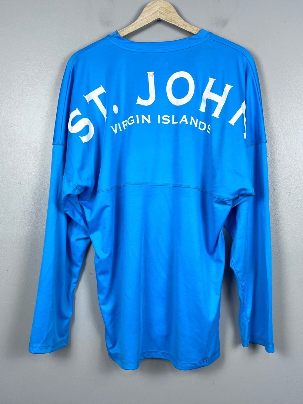 Spirit Jersey Men's St. John Virgin Islands UPF Long Sleeve Shirt Size L; Beach